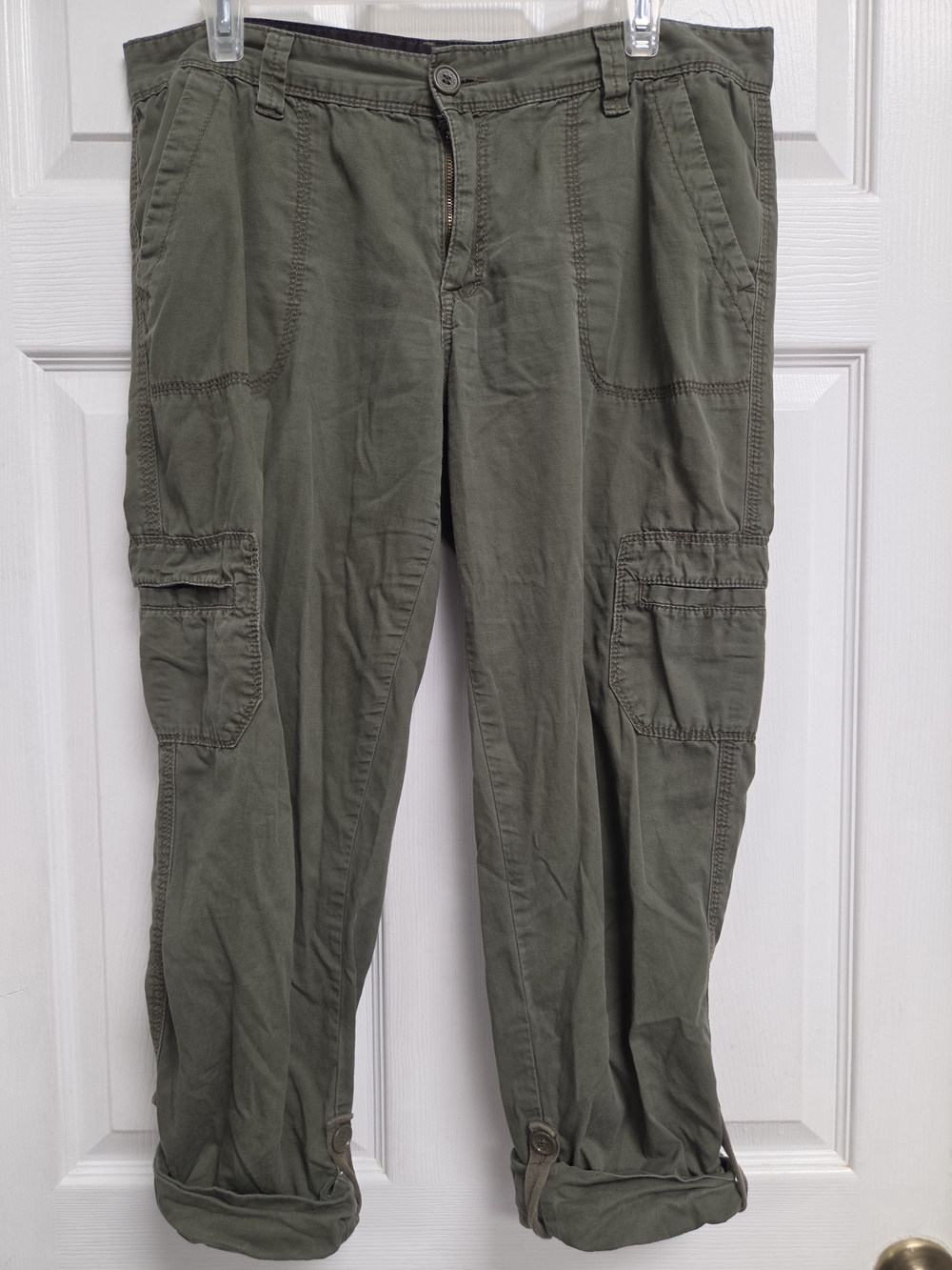 Calvin Klein Olive Green Cargo Capris